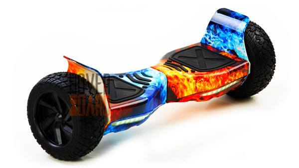 гироскутер для детей  8.5 дюймов огонь и лёд фото
