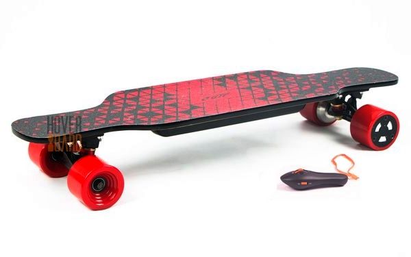 электроскейт лонгборд красный фото