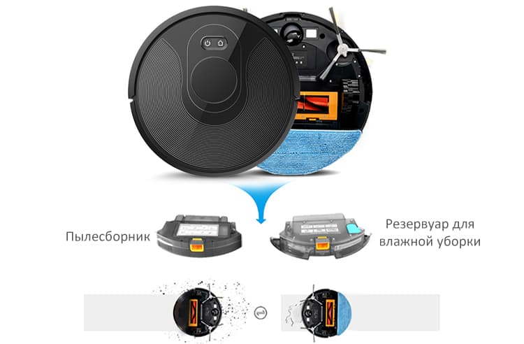 робот пылесос с влажной уборкой ibot vac plus
