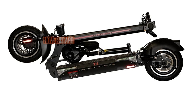 Электросамокат Crosser T4 Seat в сложенном виде фото