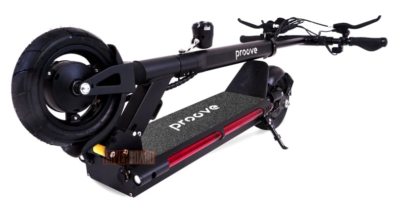 электросамокат Proove Speedway в сложенном состоянии фото