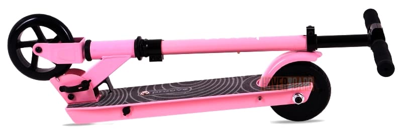 электросамокат Proove Model Kids Pink в сложенном состоянии