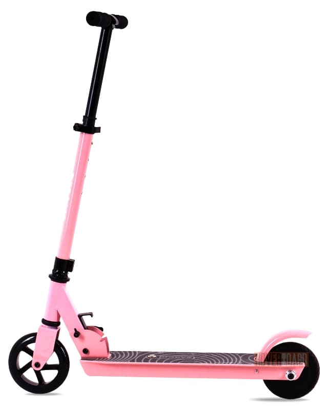 розовый электросамокат на белом фоне фото