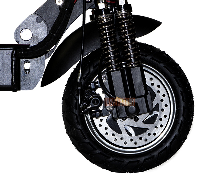 Электросамокат Экокс Дуалтрон 2400  передний тормоз фото