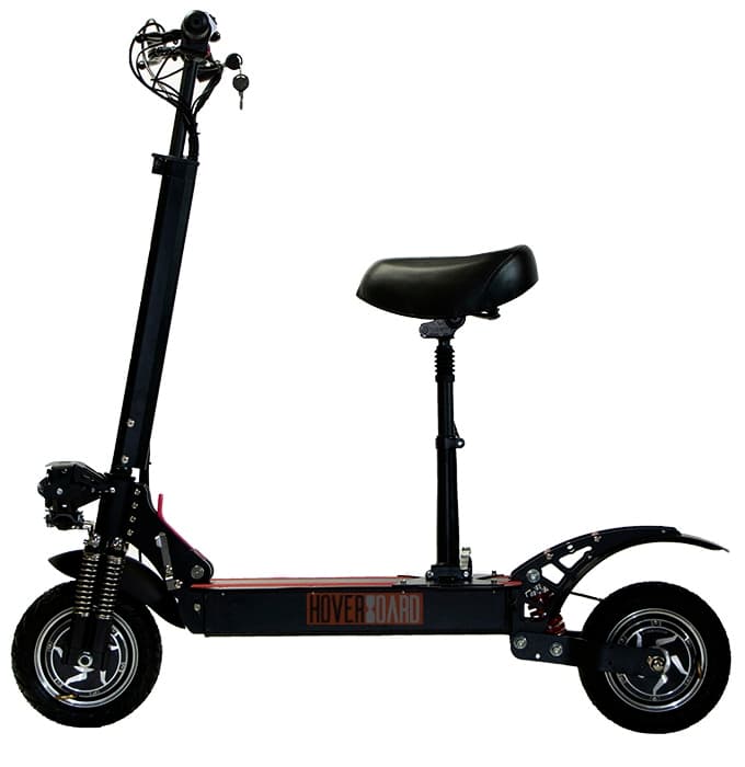 взрослый электросамокат на белом фоне фото