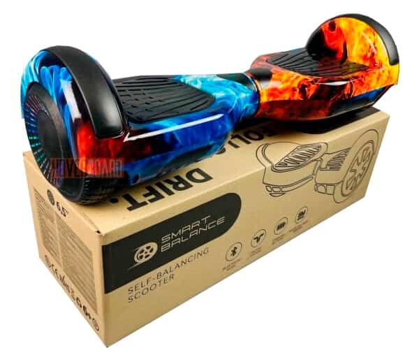 детский гироскутер 6.5 дюймов огонь и лёд