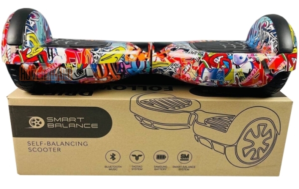 гироскутер Smart Balance Pro 6.5 Оранжевый Хип-Хоп вид спереди фото