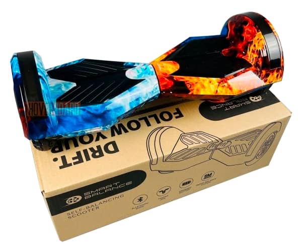 гироскутер детский 8 дюймов огонь и лёд фото