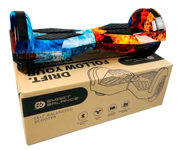 гироскутер Smart Balance Pro 8 Огонь и Лёд вид спереди фото