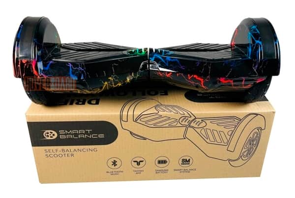 гироскутер Smart Balance Pro 8 Цветная Молния вид спереди фото