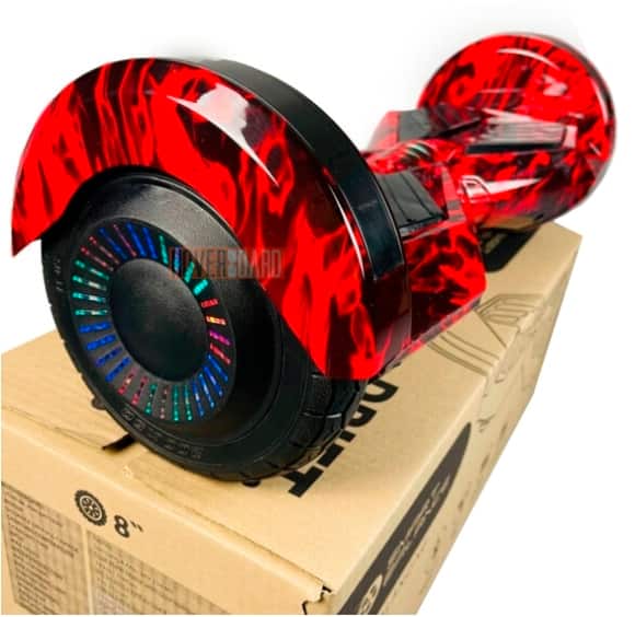 гироборд Smart Balance Pro 8 Пламя вид сбоку фото