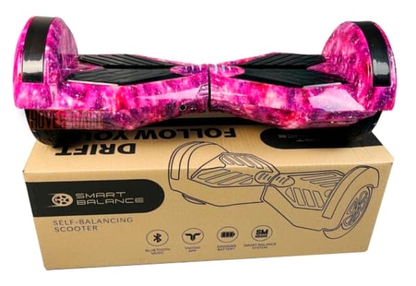 гироскутер Smart Balance Pro 8 Фиолетовый Космос вид спереди фото