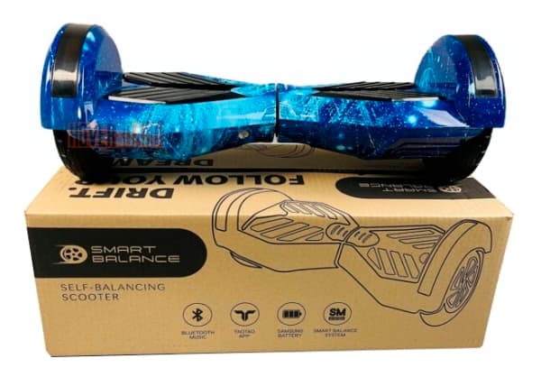 гироборд Smart Balance Pro 8 Синий Космос вид спереди фото