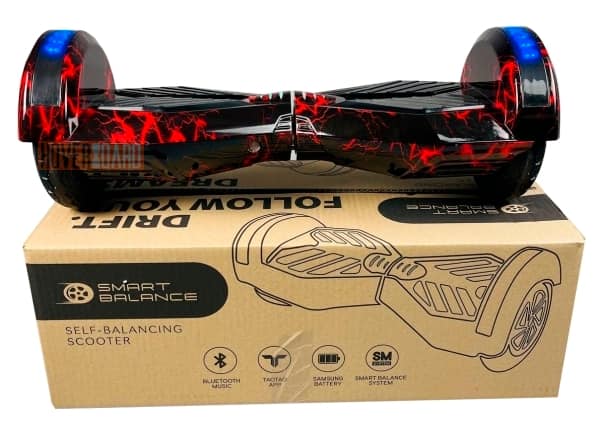 гироскутер Smart Balance Pro 8 Красная Молния вид спереди фото