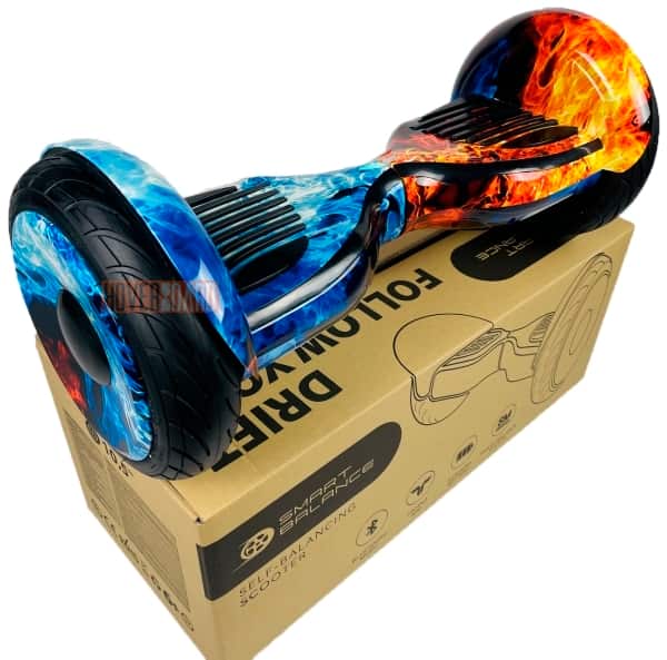 детсккий гироскутер 10.5 дюймов огонь и лёд фото