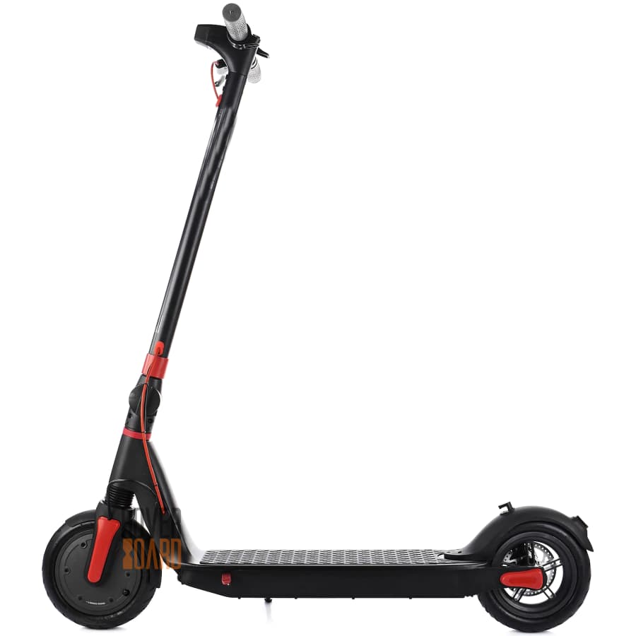  черный электро самокат для взрослых на белом фоне фото