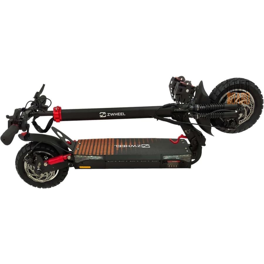 электросамокат Zwheel T4 DUO в сложенном виде фото