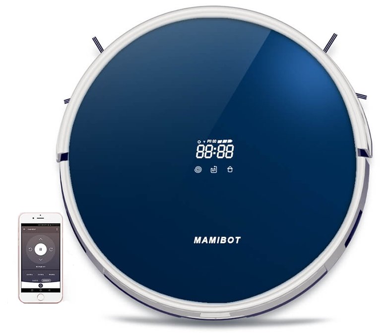 робот пылесос mamibot в синем цвете фото