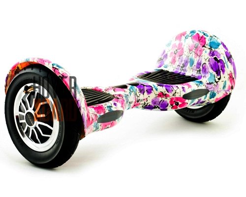 гироскутер 10 дюймов в цветочек для ребенка фото